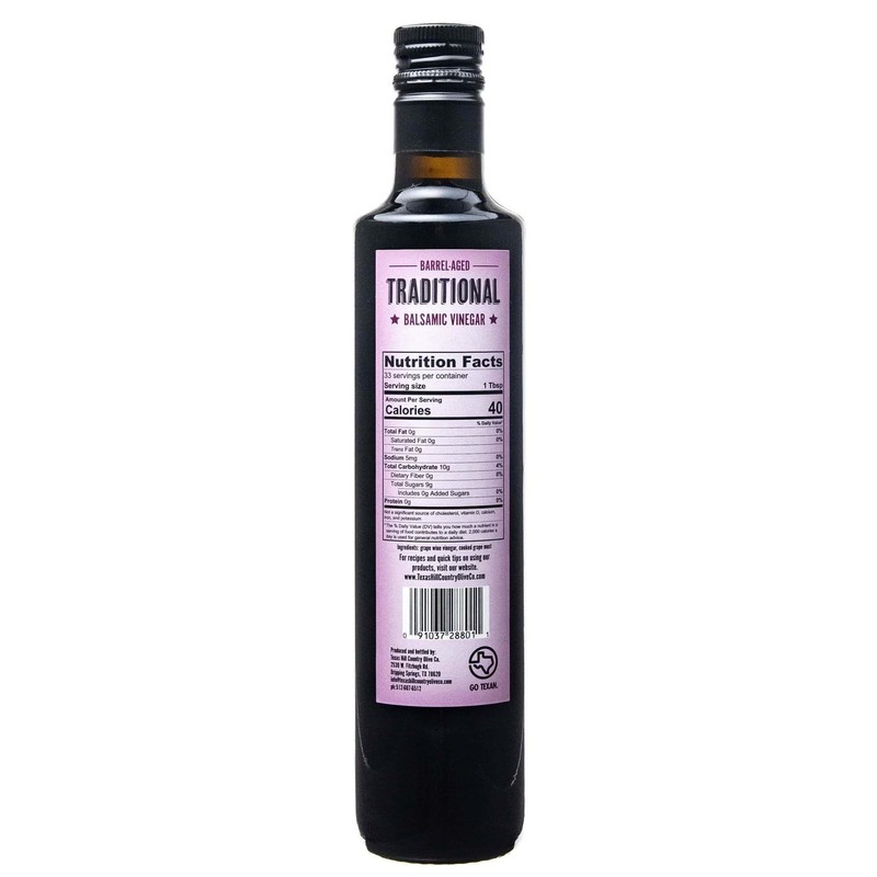 Traditional Balsamic Vinegar - Gourmet Barrel Aged Balsamic Vinegar -