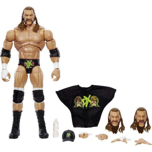 Mattel WWE Triple H Ultimate Edition Fan Takeover Action Figure with Ultimate Articulation, Life-Like Detail, and Accessories, 6-Inches