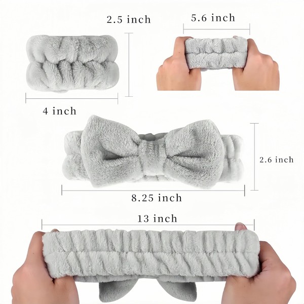 Plush Headbands & Wrist Straps - Pack of 6 -
