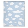 Sumedha Cloud Throw Blanket, Blue and White Gift for Girl