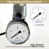 UHARBOUR Pressure Gauge Water 0-4 Bar, Pressure Gauge 1/4 Inch,