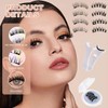 JYNVO Pack of 2 Magnetic Eyelashes Magnetic Lashes Natural Reusable