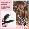 Pasadores de Pelo Trenzados con Cristales Brillantes – 4 Piezas