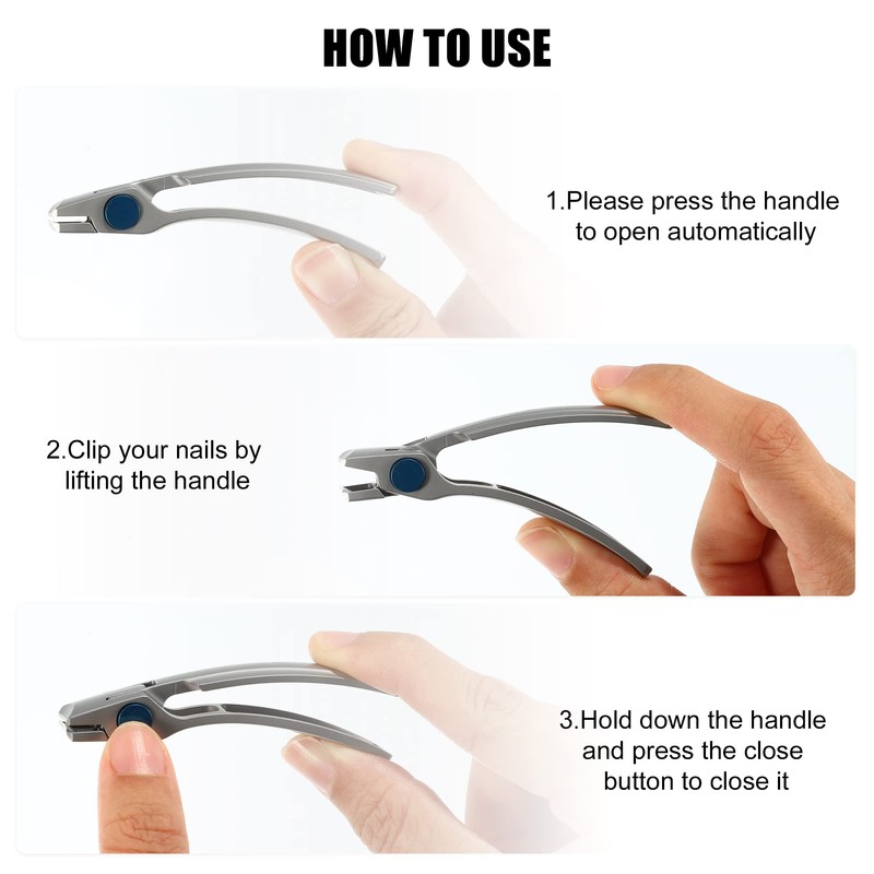 VOCOSTE Portable Stainless Steel Nail Clippers for Nail Care Nail