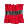 12 Skeins Embroidery Floss Red Color, Friendship Bracelet String Cross