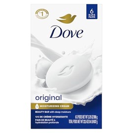 Dove White Moisturizing Cream Beauty Bar for Unisex Soap 6 x 4.25 oz