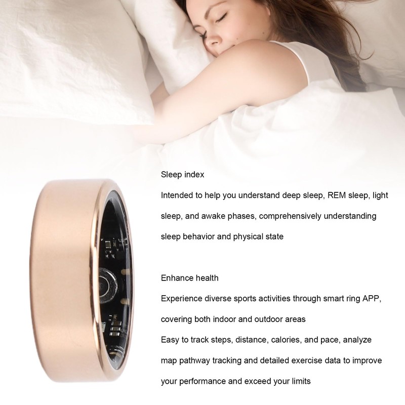 Stylish Ring, Sleep Ring, Intelligent Health Tracker with Smartphone Camera
