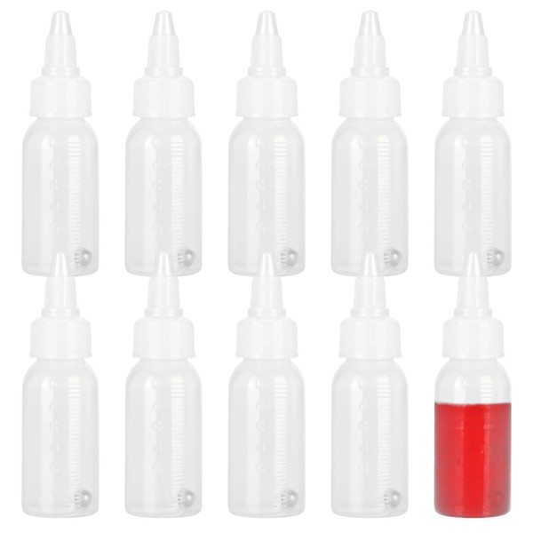 10 PCS Paint Mixing Bottles, 1oz Empty Paint Bottles with