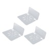 3pcs Acrylic Small Wall Shelf Floating Shelf for Security Cameras