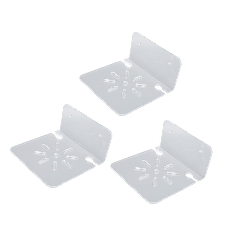3pcs Acrylic Small Wall Shelf Floating Shelf for Security Cameras