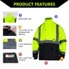 Class 3 High Visibility Rain Suit With Detachable Hood Waterproof