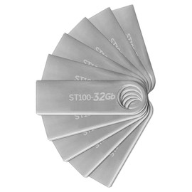 PSA Kit 25 Piezas, Flash Drive USB 32 GB STYLOS (Modelo: STMUSB3B) ST100, Memoria USB Compacta Portátil, Unidad de Almacenamiento USB 2.0, COMPUTO Y PAPELERIA