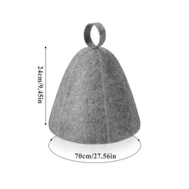 Felt Sauna Hat Men Women Bathroom Felt Shower Cap Unisex Felt Bath Hat for Healing Baths Bathroom Sauna Grey Beige Sauna Accessories 2 Pieces Sauna Hat Bath Shower Head Cover