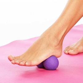 Rolling massage ball foot massage Song Mogeun ball massage How to use the massage ball Trapezius home training exercise Double Clumped Purple 2ea