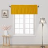 DWCN Yellow Blackout Valance Curtain for Kitchen Small Window -