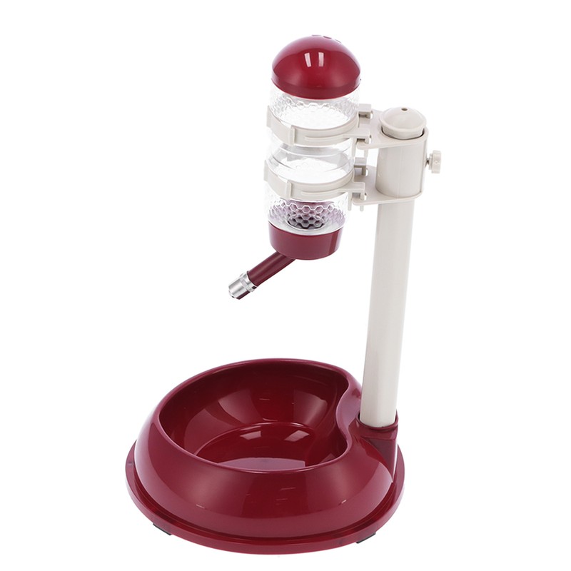 Pet Lift Drinking Fountain Food Automatic Feeding Dog Water Dispenser