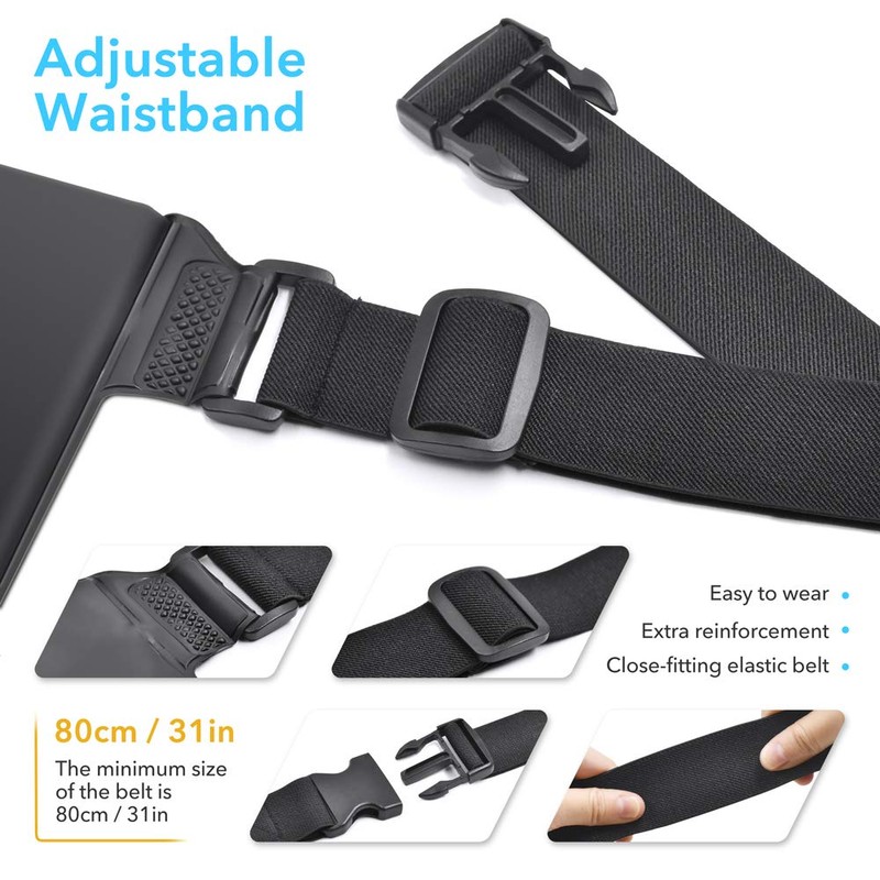 YOSH Waterproof Tashce with Adjustable Belt, Pack of 2 Waterproof