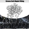 X AUTOHAUX 100 Pcs M6x1 Grease Nipple Fitting Straight 180