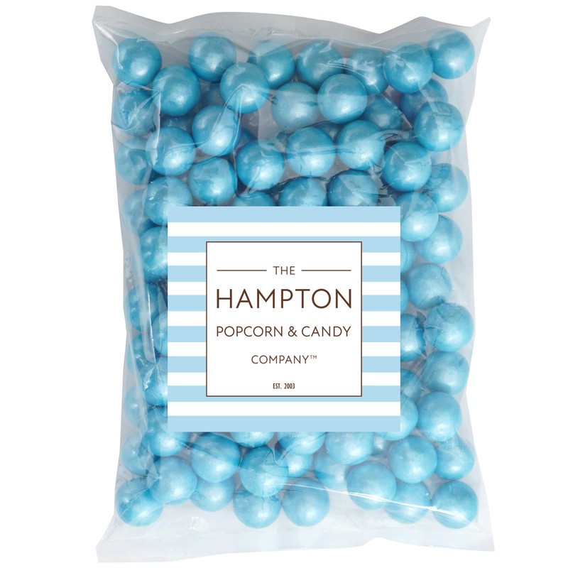 Light Blue Shimmer Gumballs 1 Inch Gumballs, 2 Pound Bulk