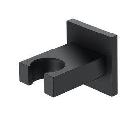 WRKMH Hand Shower Holder Black Brass Shower Head Holder Wall Mount Shower Holder Square Shower Head Holder Holder for Shower Head Black
