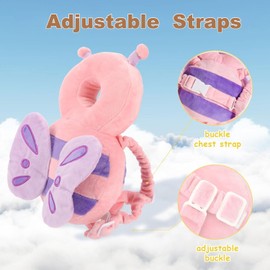 KOMUNJ Baby Head Protection Pillow Head Protection Backpack, with Baby Knee Pads, Protection Safety Pads for Baby Learning Walking Crawling