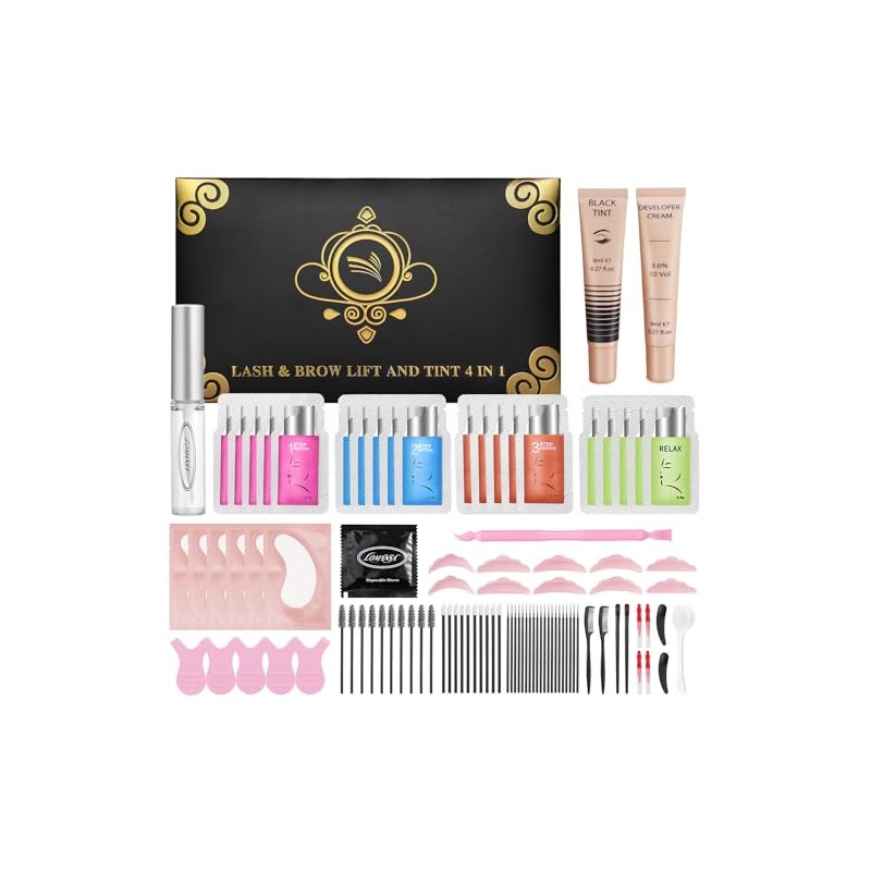 Lomansa Lash Lift and Tint Kit, Lash Lift Kit, Brow