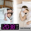 Gevvnss 13 Large Digital Wall Alarm Clock with Remote Control,LED