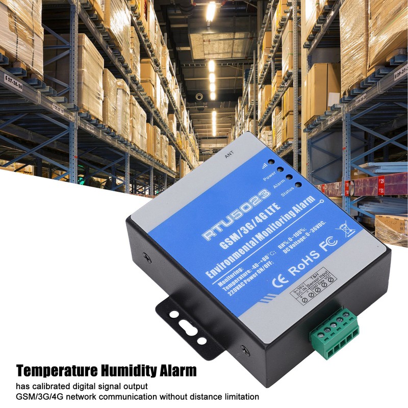 RTU5023 Temperature Humidity Alarm GSM 3G 4G Wireless SMS Alert