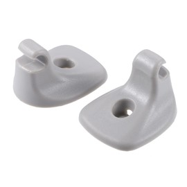 A ABSOPRO Pack of 2 Grey Sun Visor Support Clip 1GW25DX9AA for Dodg for Chrysler