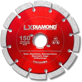 LXDIAMOND Diamond Cutting Disc 150 mm – Diamond Disc Suitable for Bepo FFS 150 151 Mounting Milling Cutter Window Joint Cutter – 150 mm Cutting Disc for Concrete Masonry Brick – Premium Quality