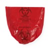Medline Biohazard Liner, Red, 24 x 24, 1.2 Mil, Roll