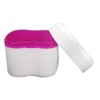 Denture Container with Strainer, Denture Box and Denture Cleaning Brush