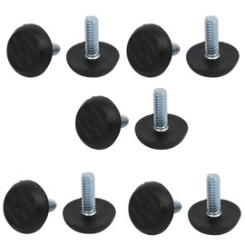 uxcell 10pcs M6x20mm Thread Adjuster Screw On Furniture Glide Leveling Foot