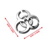 2X 3D Silver Metal Biochemical Marker Emblem Car Motorcycle Biohazard