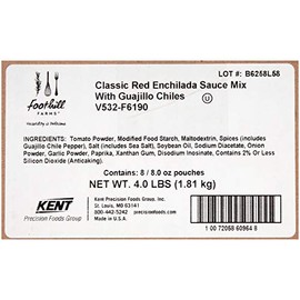 Foothill Farms Classic Red Enchilada Sauce Mix With Guajillo Chiles, 8 Oz Bag (Pack Of 8)