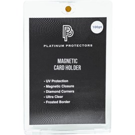 Magnetic Card Holder for 100pt Trading Cards (50 Pack) One Touch Case with Ultra Clear UV Protection