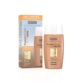  ISDIN Fusion Water Color SPF50+ Bronze | Fotoprotector Facial con Color 50 ml – Tono Bronce