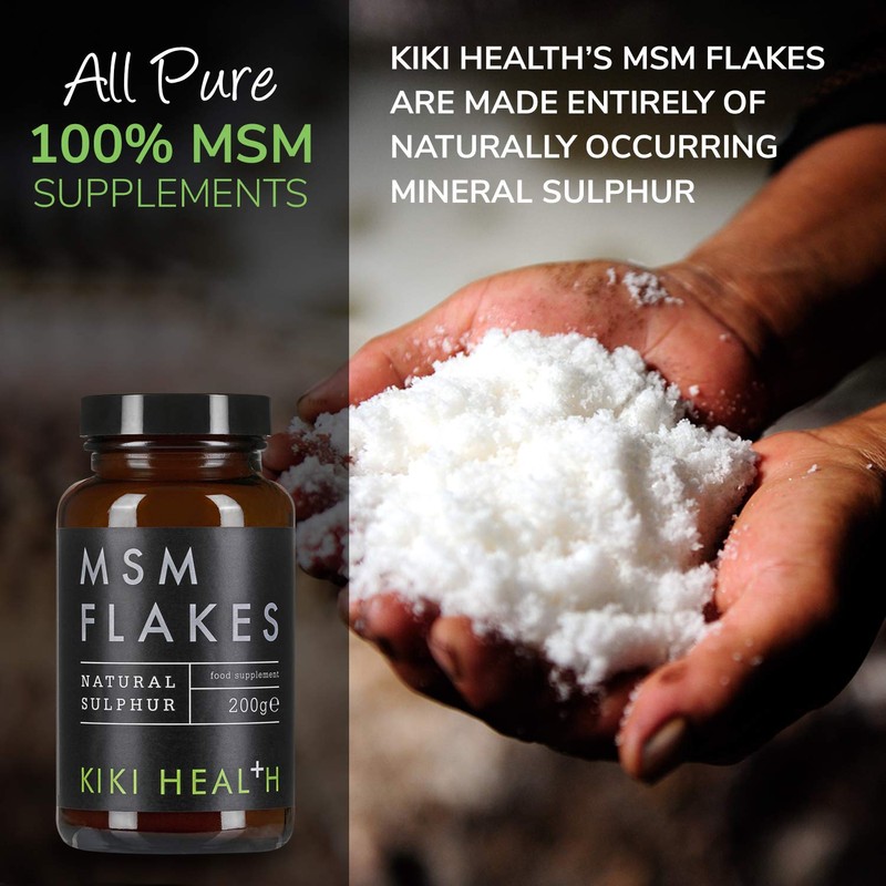 KIKI Health Natural MSM Flakes Minerals Supplements - Pure Natural