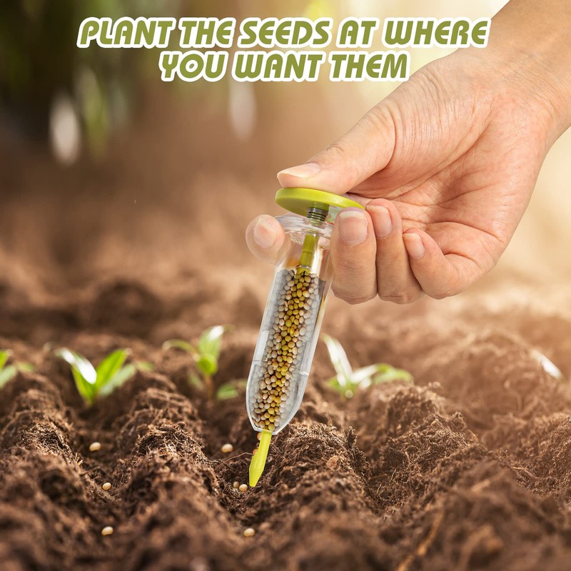 Fecsam 17 Pack Seed Planter Tool, Hand Seeder, Mini Sowing