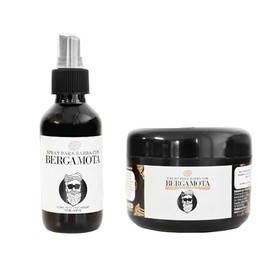 Kit Tónico y Bálsamo para Barba con Bergamota | Fortalece, Hidrata y Estiliza | Peinado y Cuidado Diario | LENICO
