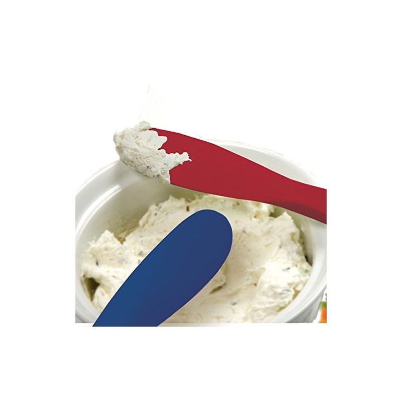 Norpro Heat-Resistant Nylon Scraper Spatula (11-inch, Blue)