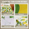 Arquiel Lemon Yellow Rectangular Tablecloth Wipe Clean PVC Waterproof Oilproof