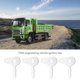 OTOTEC 10 Stück T250 Zündschlüssel für Traktor Bagger Landwirtschaftliche Maschinen Schwere Ausrüstung, Kompatibel mit Lucas Kompatibel mit Benford Kompatibel mit Terex