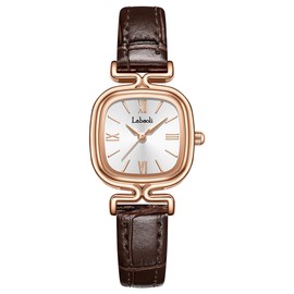 Women's Wristwatch, Stylish, Simple, Leather Strap, Small, Casual, Business, Waterproof, Lightweight, Women's, Watch, Brand, Analog, Quartz, Gift, Black, Gold, Watch for Women, LA362 Rose Gold