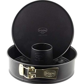 Dr.Oetker Springform Back-Freude with Flat-and Tubular Base Ø28 cm in Black, Steel 28 x 28 x 8 cm