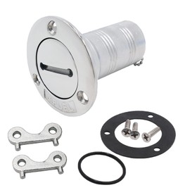 SHENGHUISS Boat Deck Fuel/Gas/Water/Waste Fill/Filler Tank Key Marine 316 Stainless Steel Deck Filler Marine Hardware for Yacht Caravan 1-1/2 inch C-FUEL