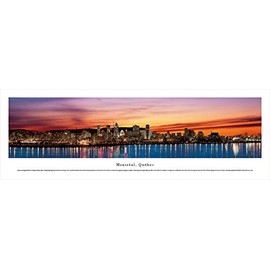 Montreal, Quebec - Blakeway Panoramas Unframed Skyline Posters