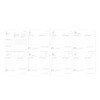 26SDR-SB01-BL Notebook, 2026, Weekly Block Square 148, PU Sewn Jacket