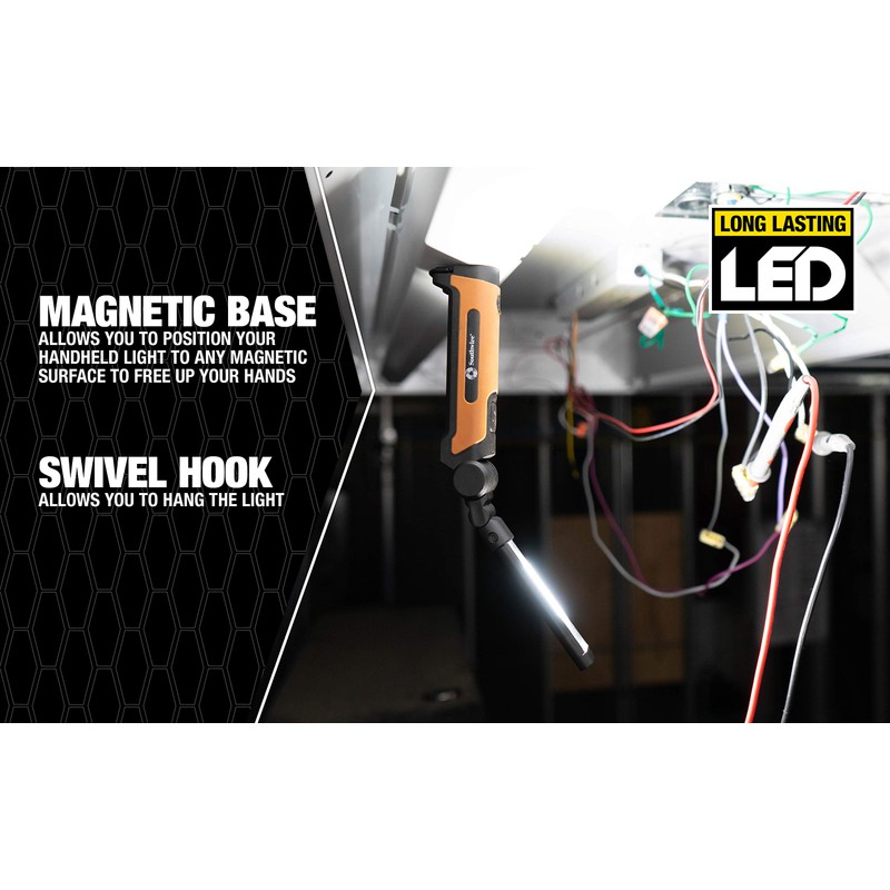 Southwire SL20RSW 200-Lumen Rechargeable Folding LED Handheld Flood Light, 360°