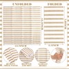 100 Pack Striped Linen-feel Napkins Bulk Striped, Brown